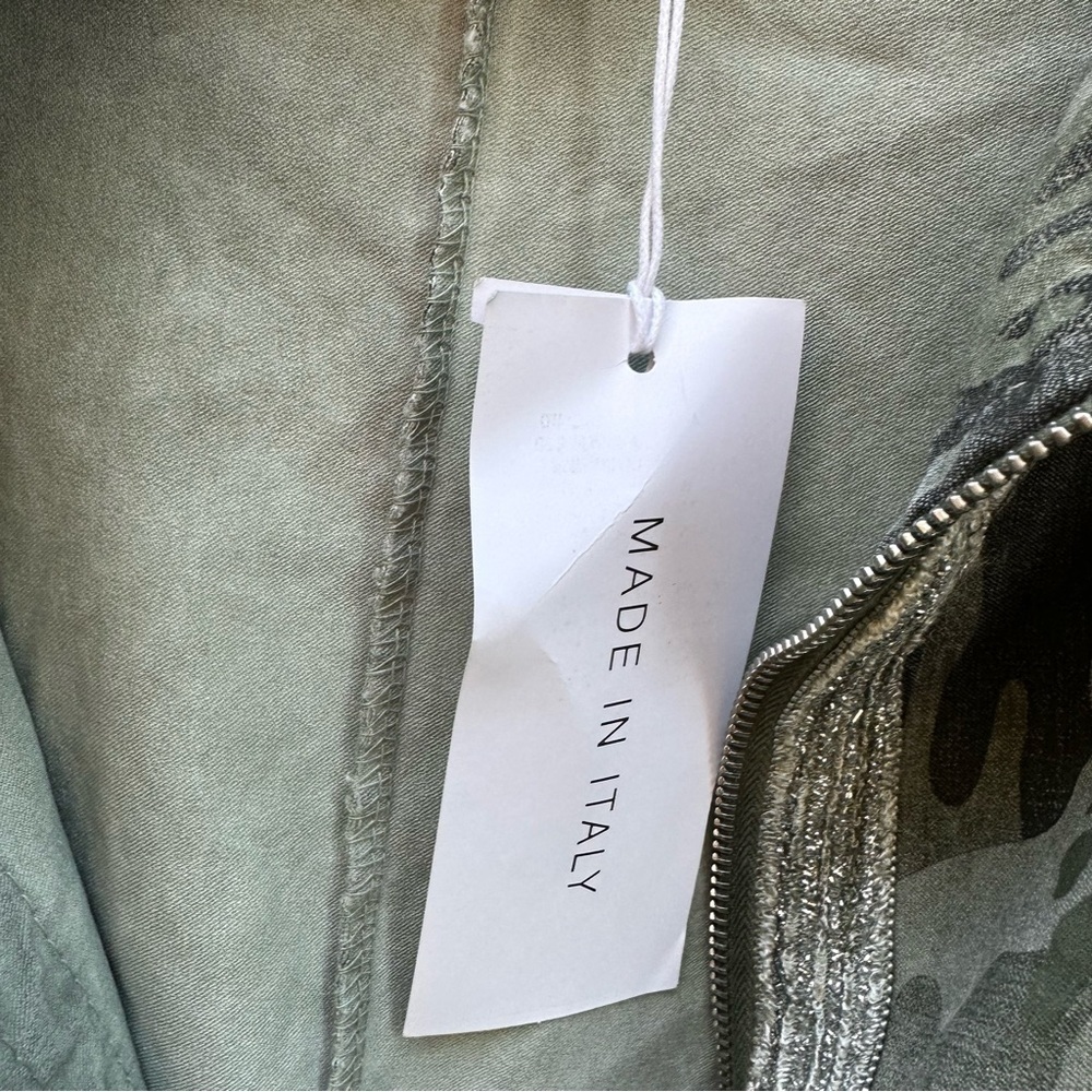 NWT Kaktus Camo Hooded Jacket Made in Italy Sz XL - Picture 7 of 9